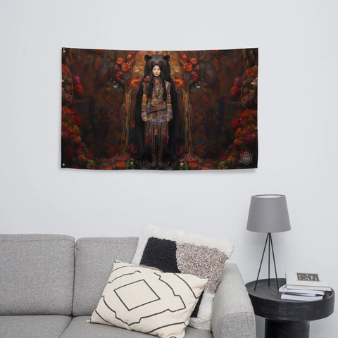 About my Brain Institute Wall Art Ungnyeo Goddess Flag Wall Art