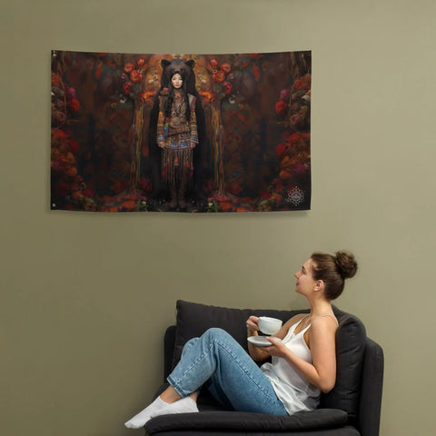 About my Brain Institute Wall Art Ungnyeo Goddess Flag Wall Art