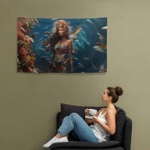 About my Brain Institute Wall Art Vairaumati Goddess Flag Wall Art