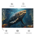 About my Brain Institute Wall Art Whale Spirit Animal Flag Wall Art