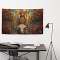About my Brain Institute Wall Art White Buffalo Calf Woman Goddess Flag Wall Art