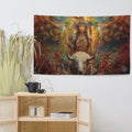 About my Brain Institute Wall Art White Buffalo Calf Woman Goddess Flag Wall Art