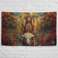 About my Brain Institute Wall Art White Buffalo Calf Woman Goddess Flag Wall Art