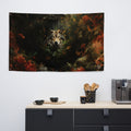 About my Brain Institute Wall Art Wolf Spirit Animal Flag Wall Art