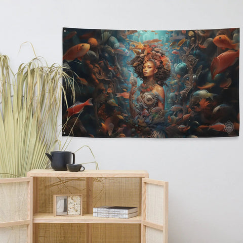 About my Brain Institute Wall Art Yemoja Goddess Flag Wall Art