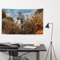 About my Brain Institute Wall Art Zebra Spirit Animal Flag Wall Art