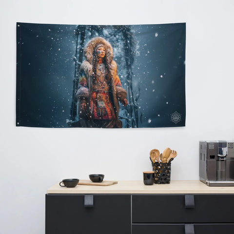 About my Brain Institute Wall Art Zonget Goddess Flag Wall Art