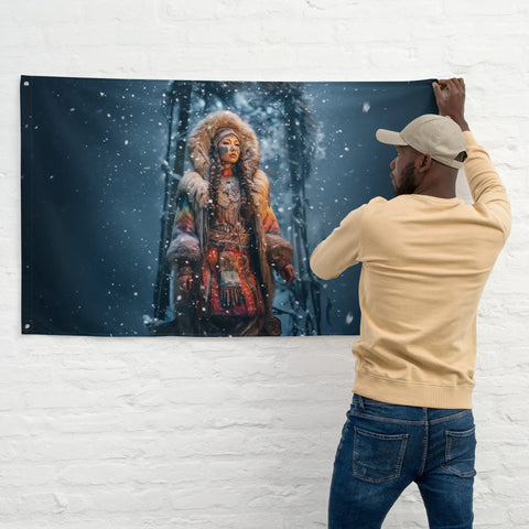About my Brain Institute Wall Art Zonget Goddess Flag Wall Art