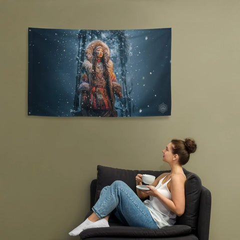 About my Brain Institute Wall Art Zonget Goddess Flag Wall Art