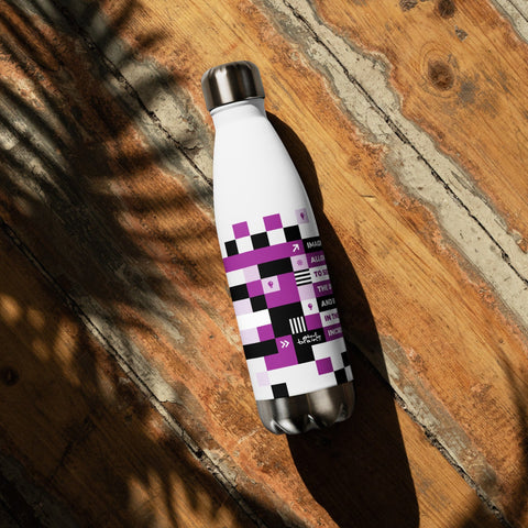 About my Brain Institute Water Bottle Heart 2 Heart Imagination Stainless Steel Water Bottle