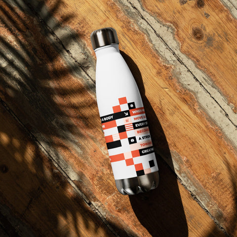 About my Brain Institute Water Bottle Heart 2 Heart Integration Stainless Steel Water Bottle