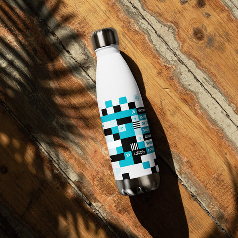 About my Brain Institute Water Bottle Heart 2 Heart Intuition Stainless Steel Water Bottle