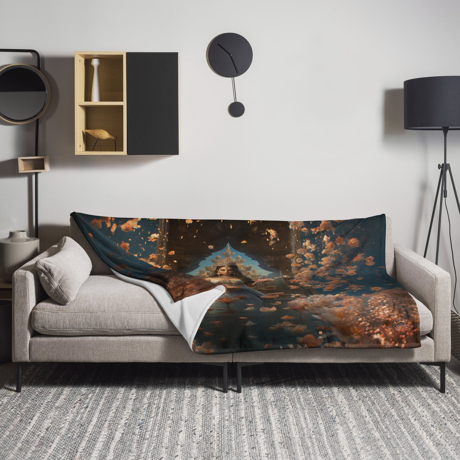Anahita Goddess Throw Blanket