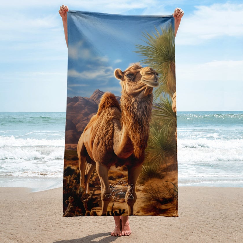 Camel Spirit Animal Lightweight Beach Towel