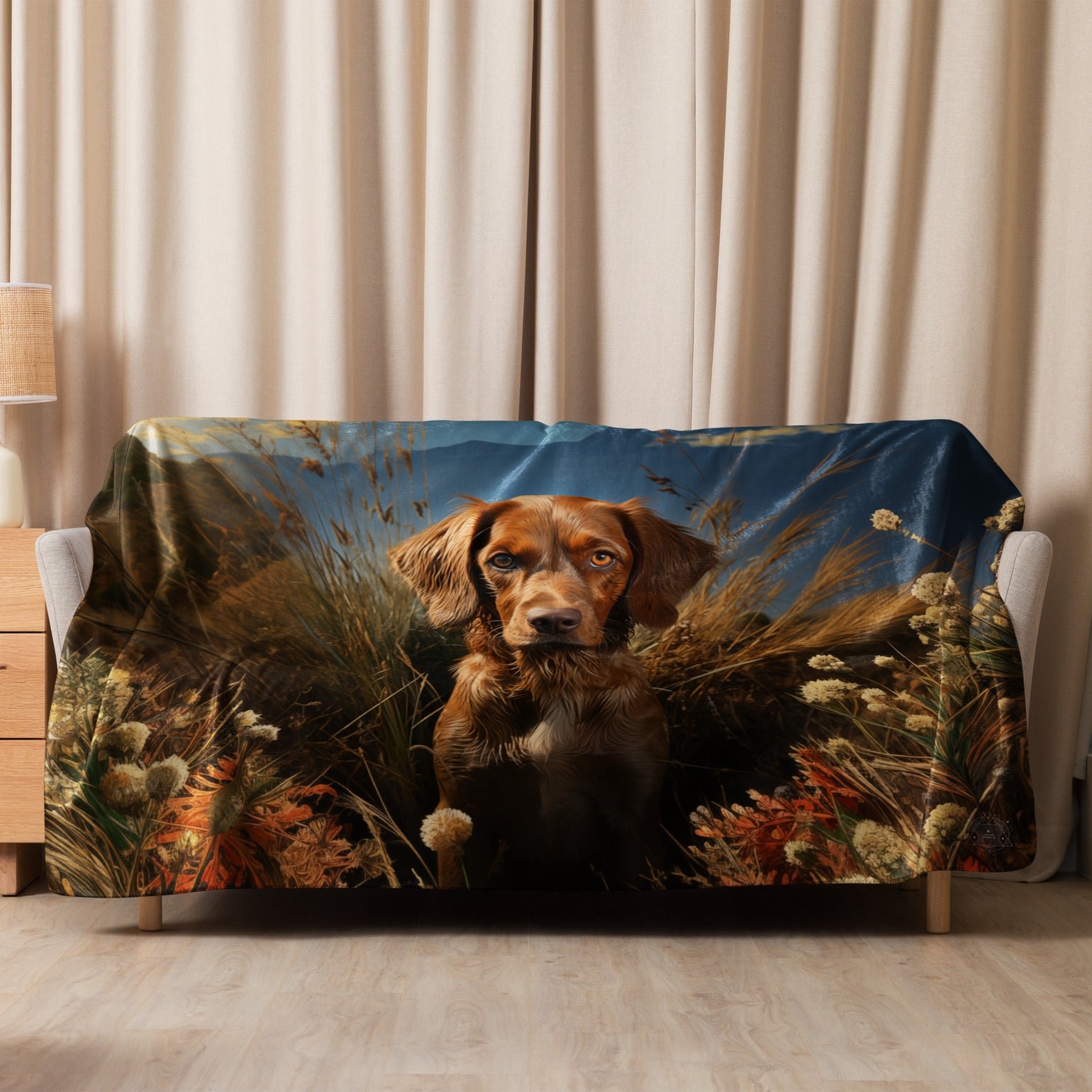 Dog Spirit Animal Sherpa Blanket
