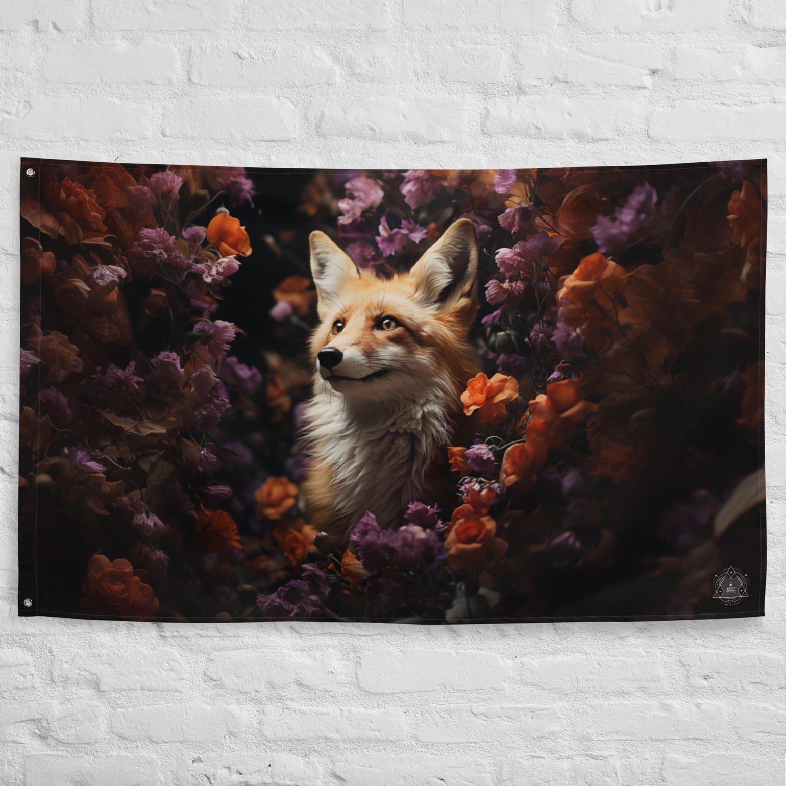 Fox Spirit Animal Flag Wall Art