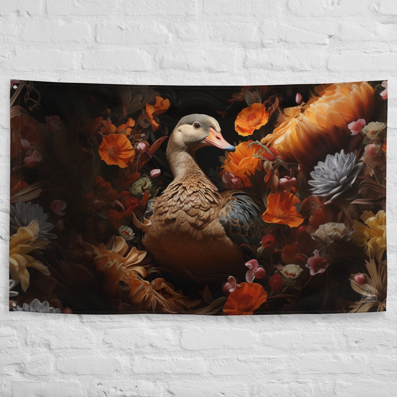 Goose Spirit Animal Flag Wall Art