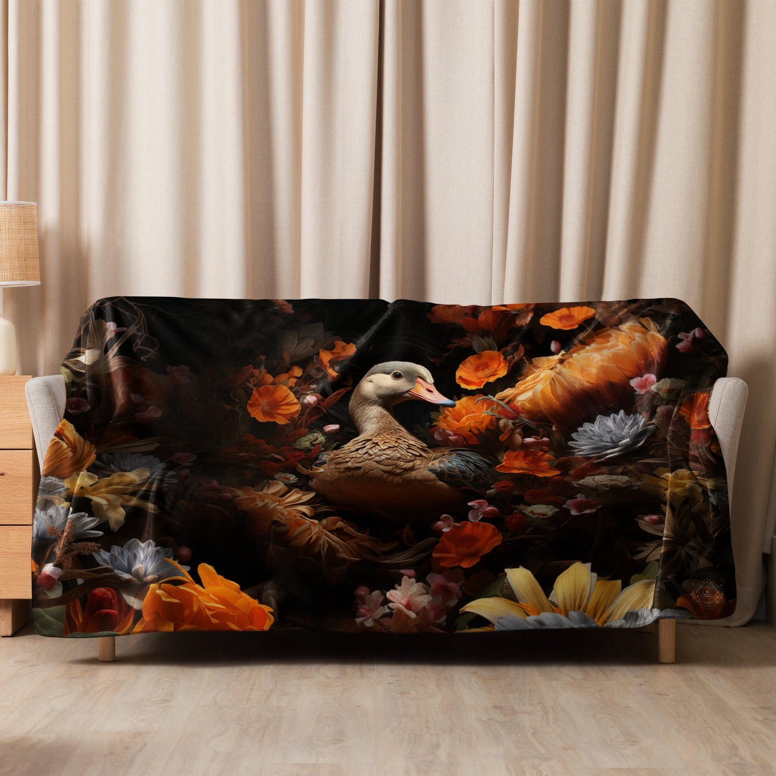 Goose Spirit Animal Sherpa Blanket