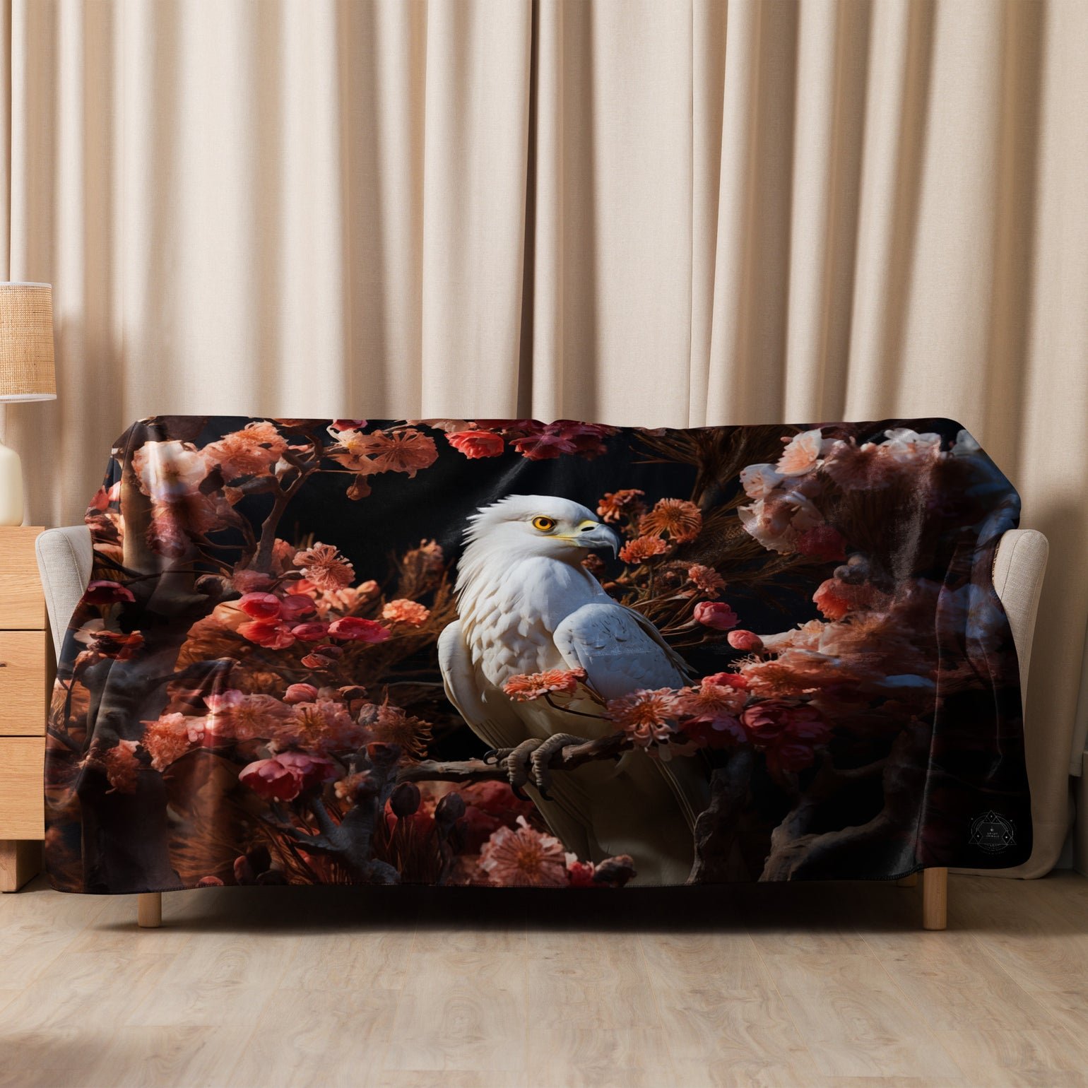 Hawk Spirit Animal Sherpa Blanket