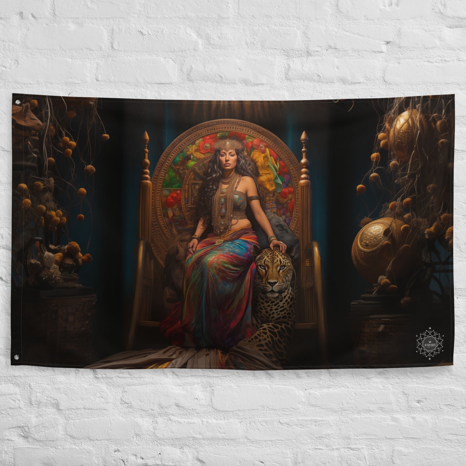 Ixchel Goddess Flag Wall Art