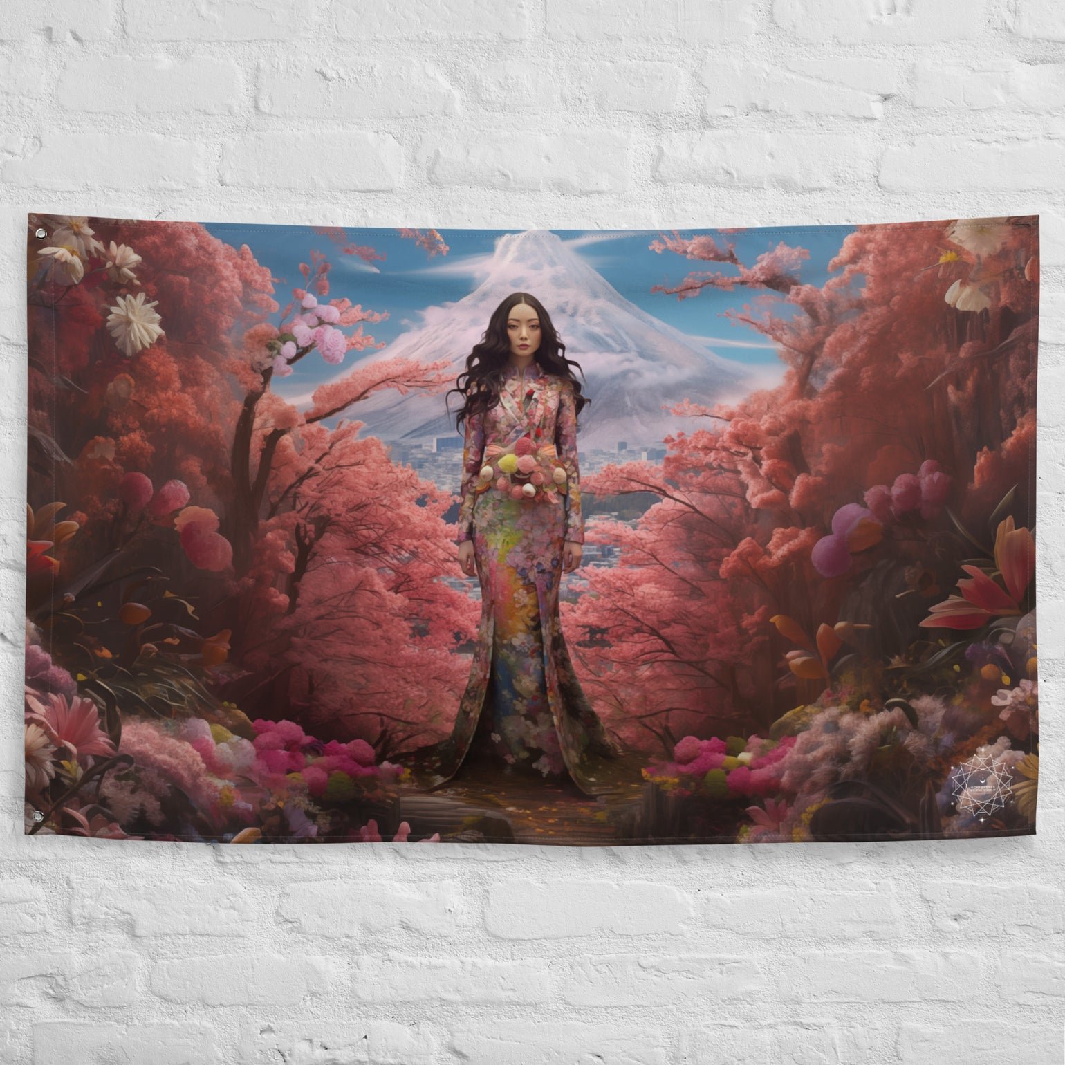 Konohanasakuya Goddess Flag Wall Art