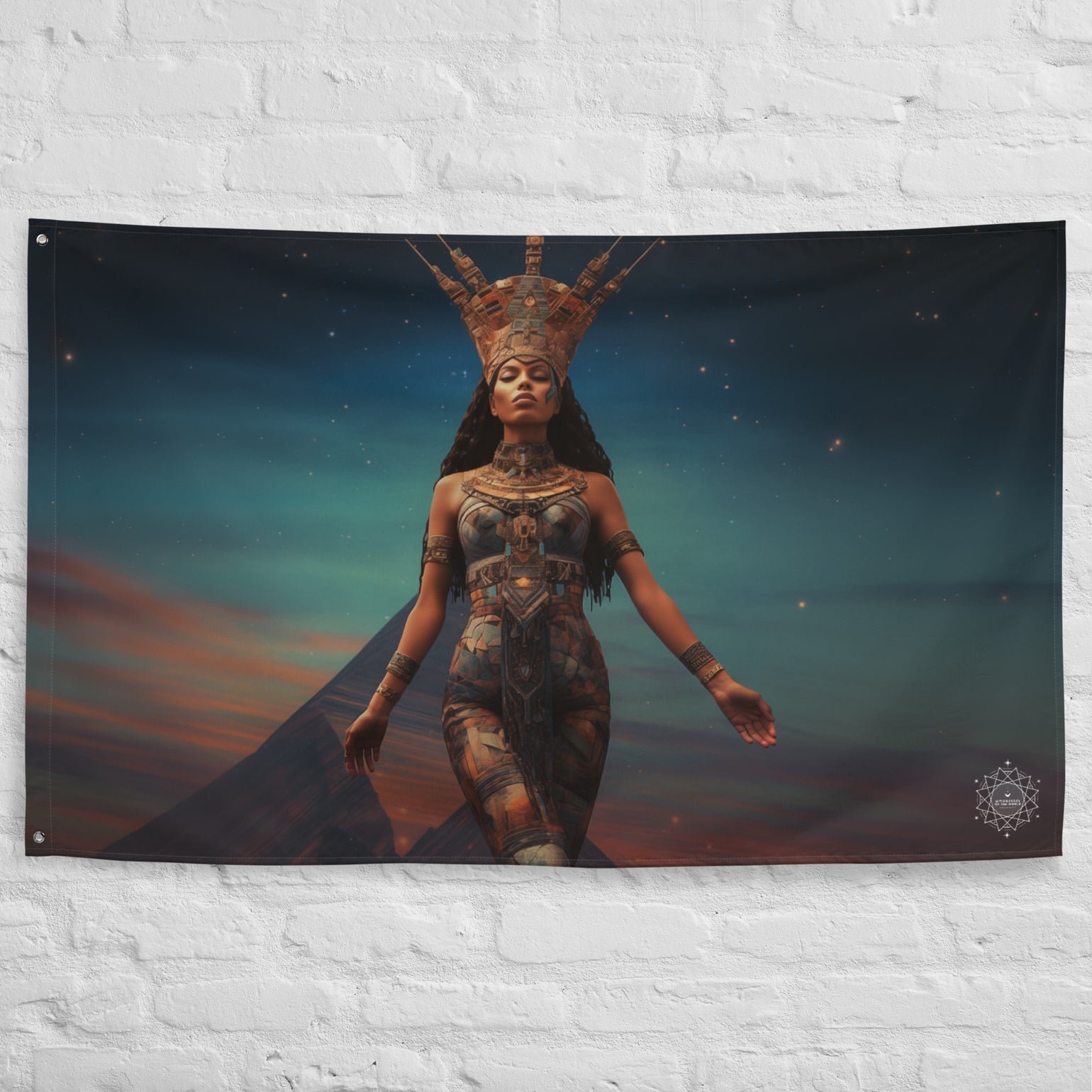 Nuit Goddess Flag Wall Art