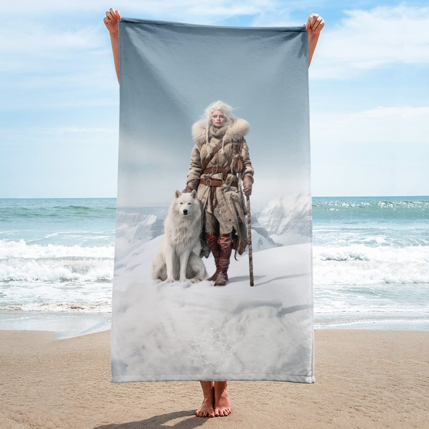 Skadi Goddess Lightweight Beach Towel
