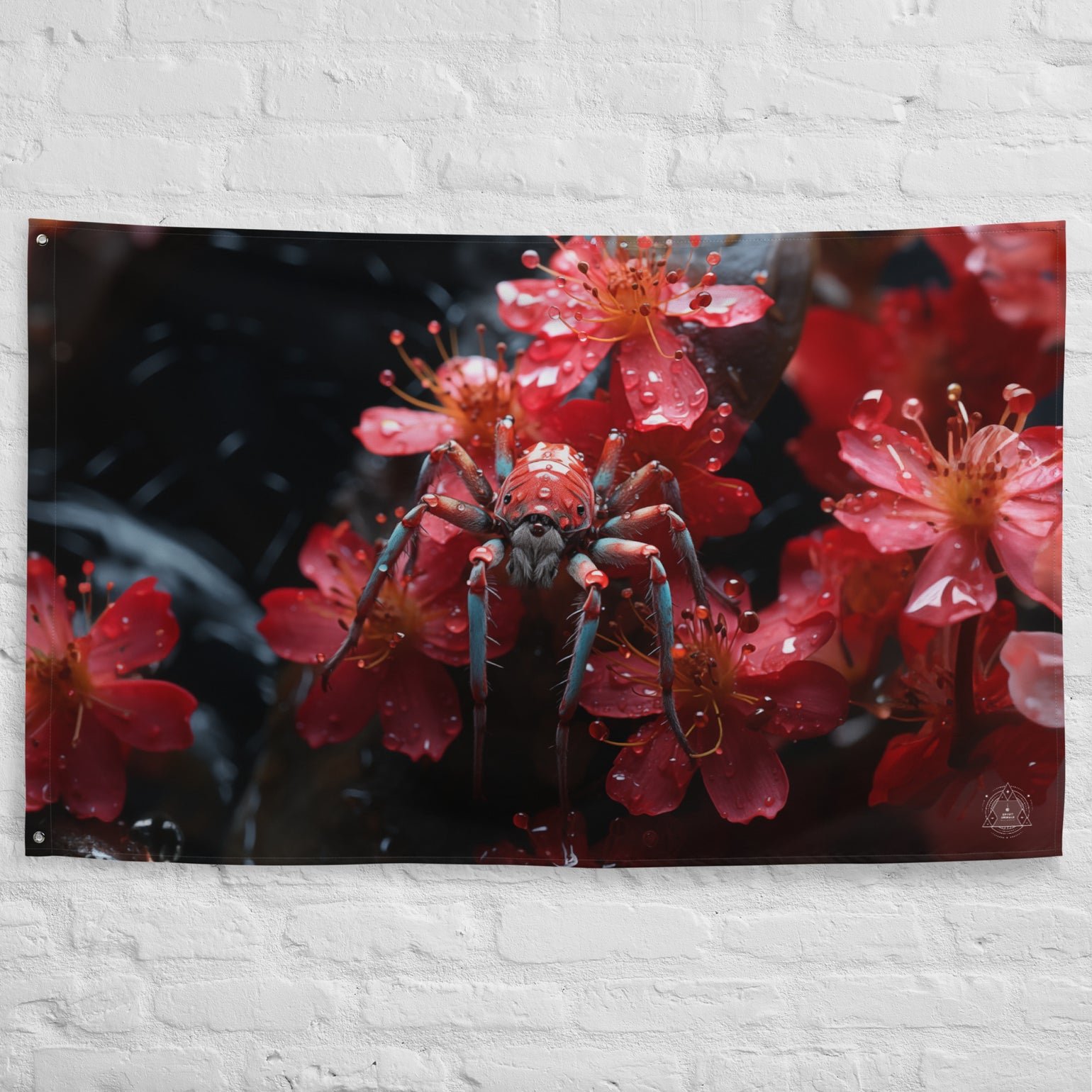 Spider Spirit Animal Flag Wall Art