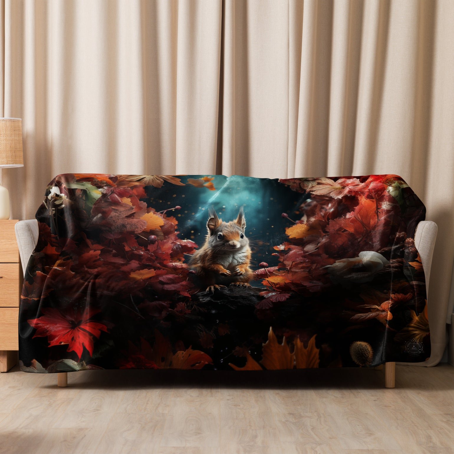 Squirrel Spirit Animal Sherpa Blanket