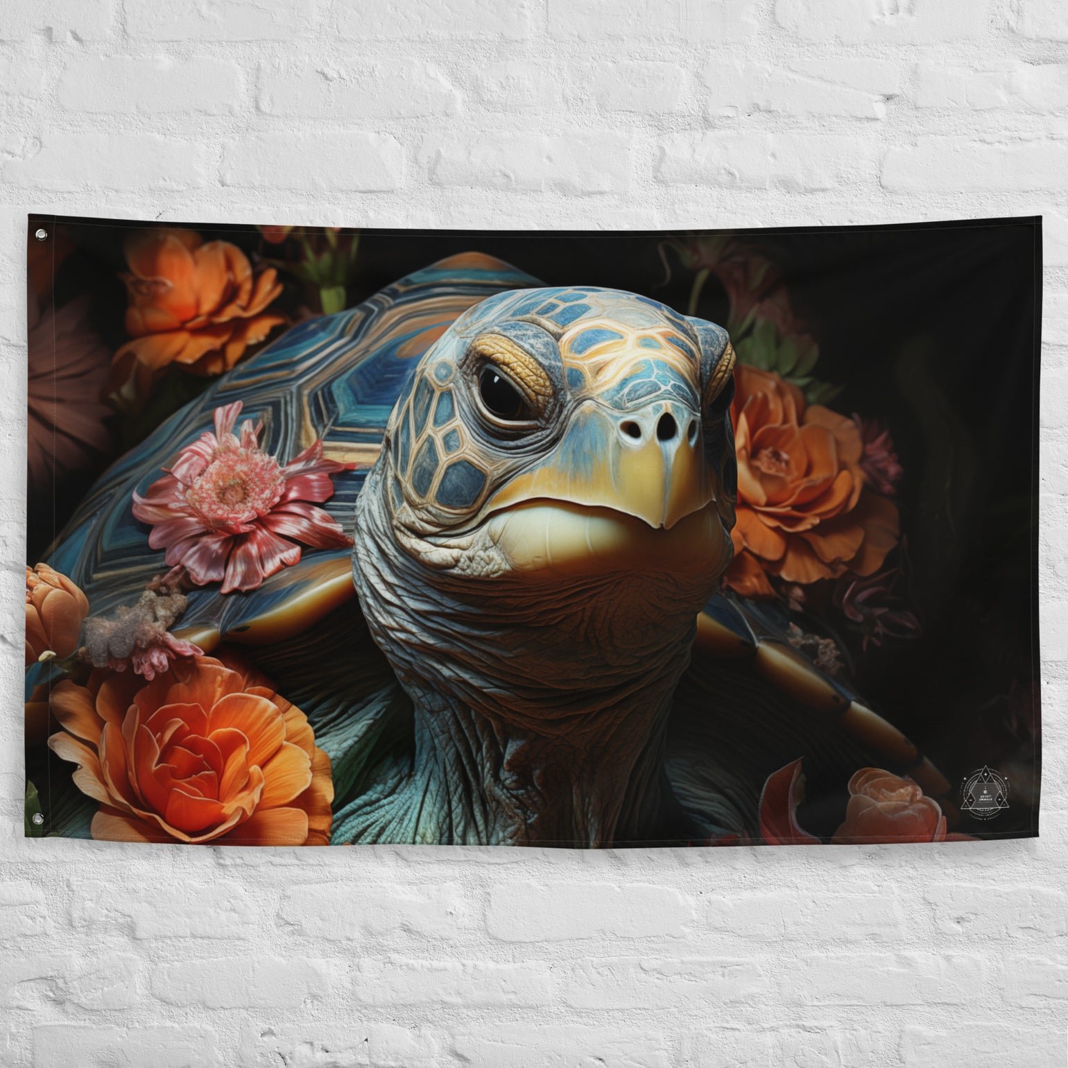 Tortoise Spirit Animal Flag Wall Art