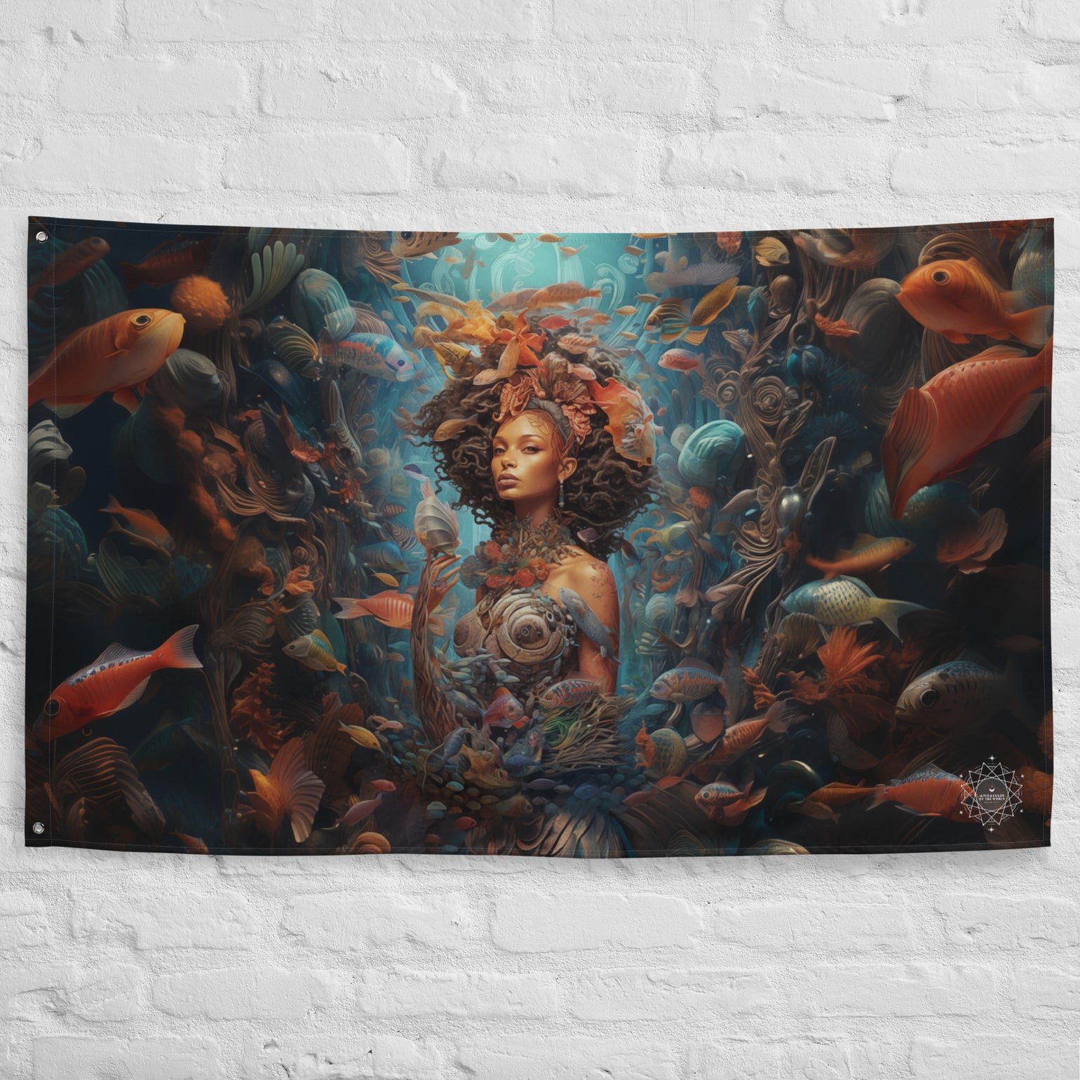 Yemoja Goddess Flag Wall Art