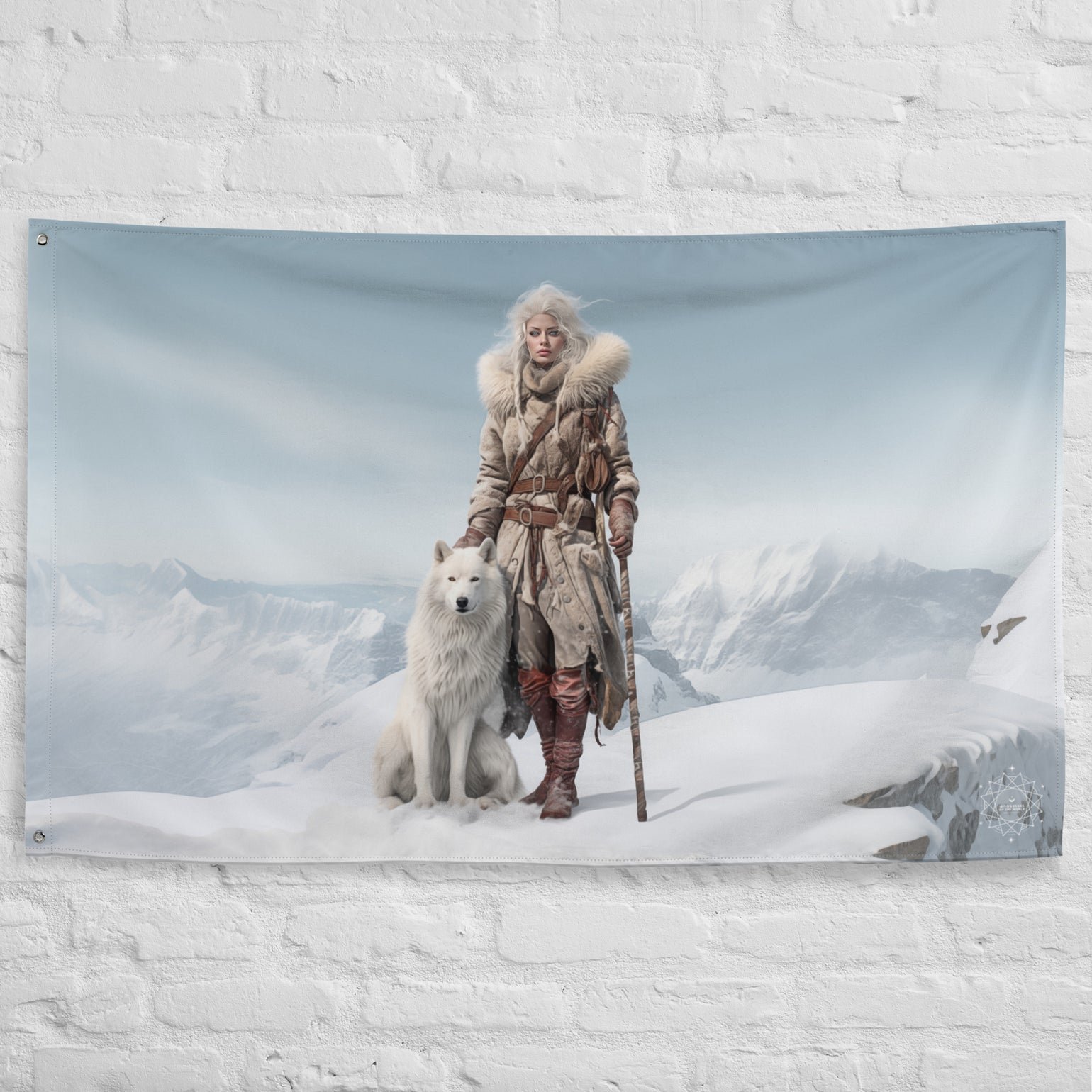 Skadi Goddess Flag Wall Art