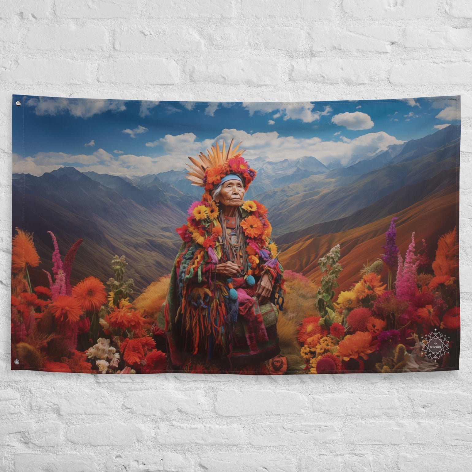 Pachamama Goddess Flag Wall Art