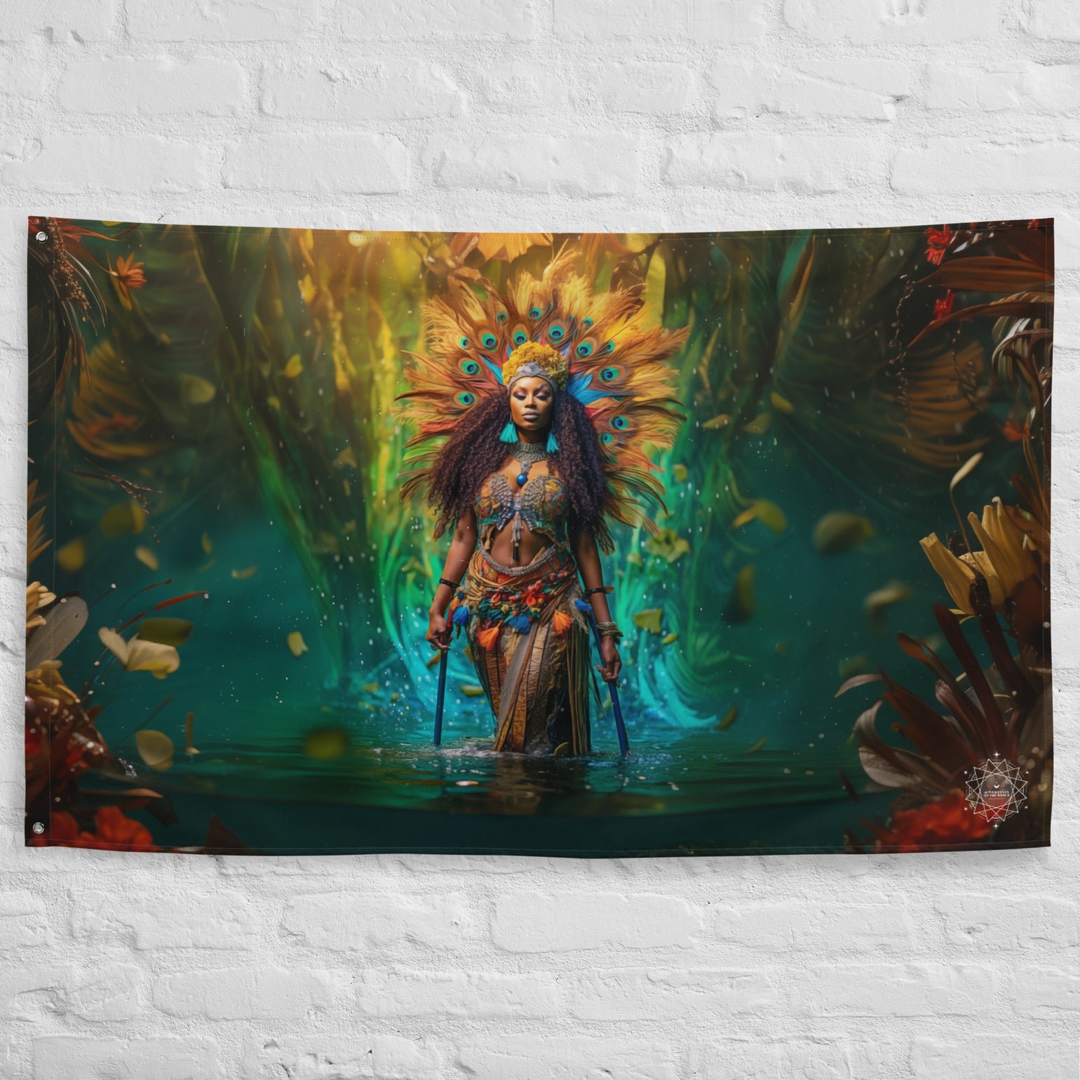 Oshun Goddess Flag Wall Art