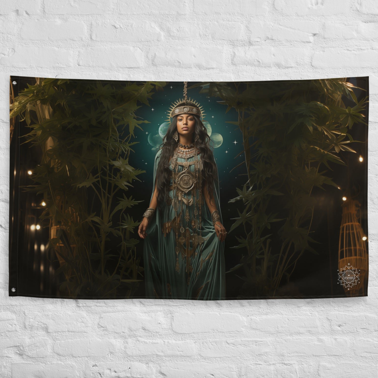 Mama Quilla Goddess Flag Wall Art