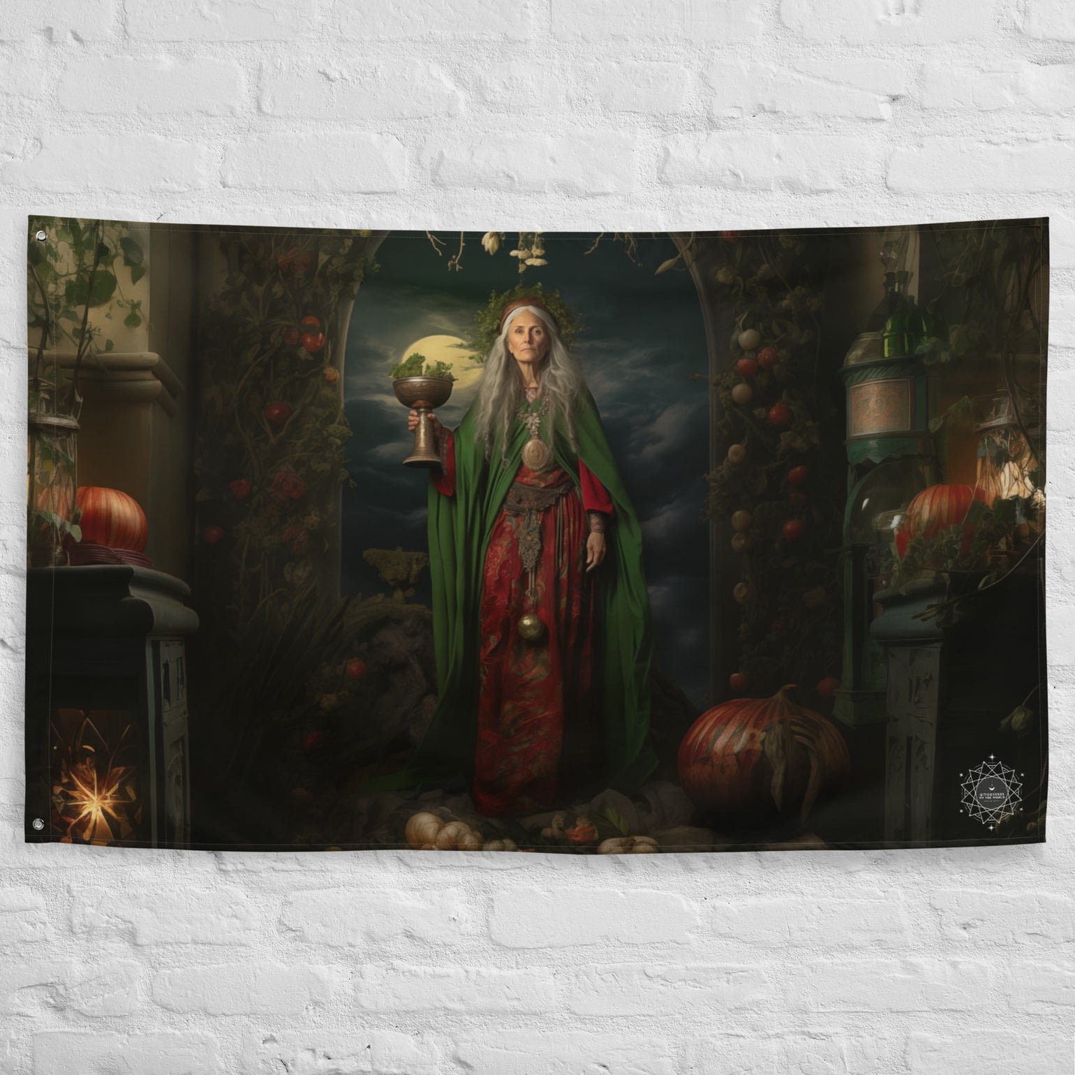 Cerridwen Goddess Flag Wall Art