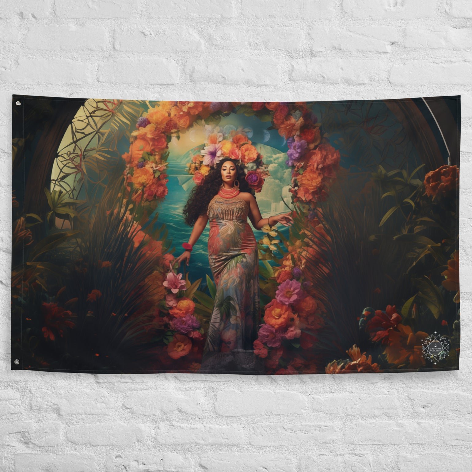 Hina Goddess Flag Wall Art
