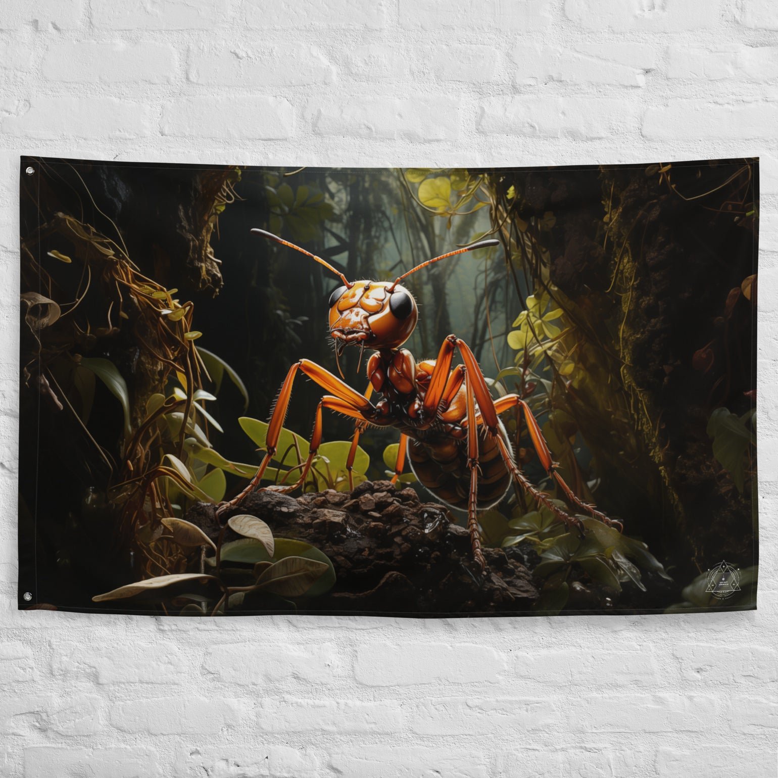 Ant Spirit Animal Flag Wall Art