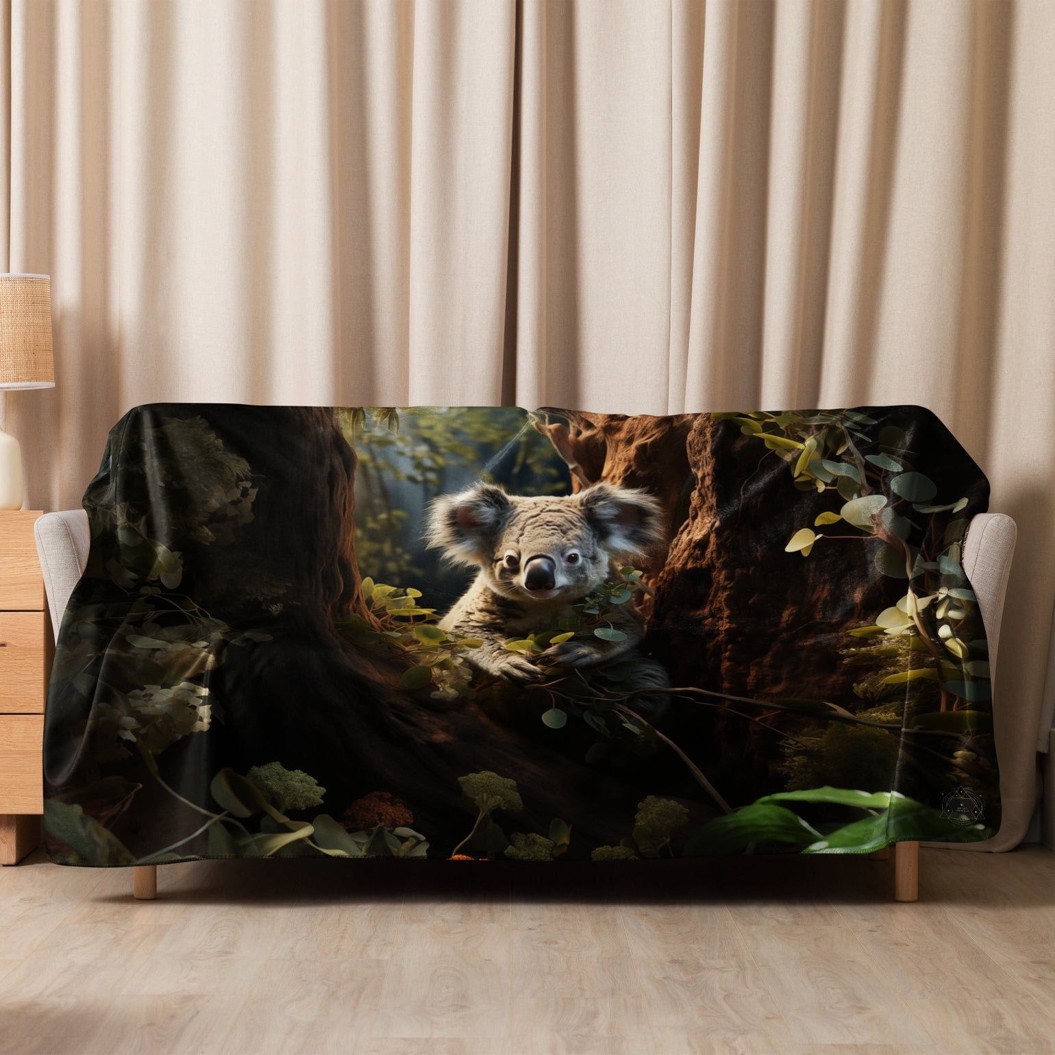 Koala Spirit Animal Sherpa Blanket