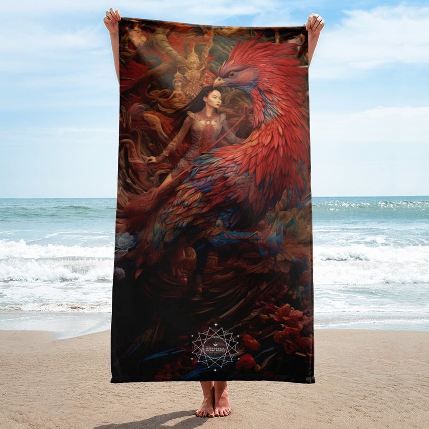 Feng Po Po Goddess Lightweight Beach Towel