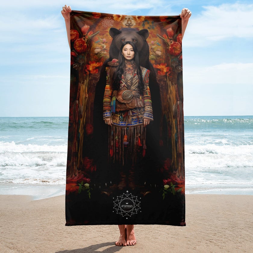 Ungnyeo Goddess Lightweight Beach Towel