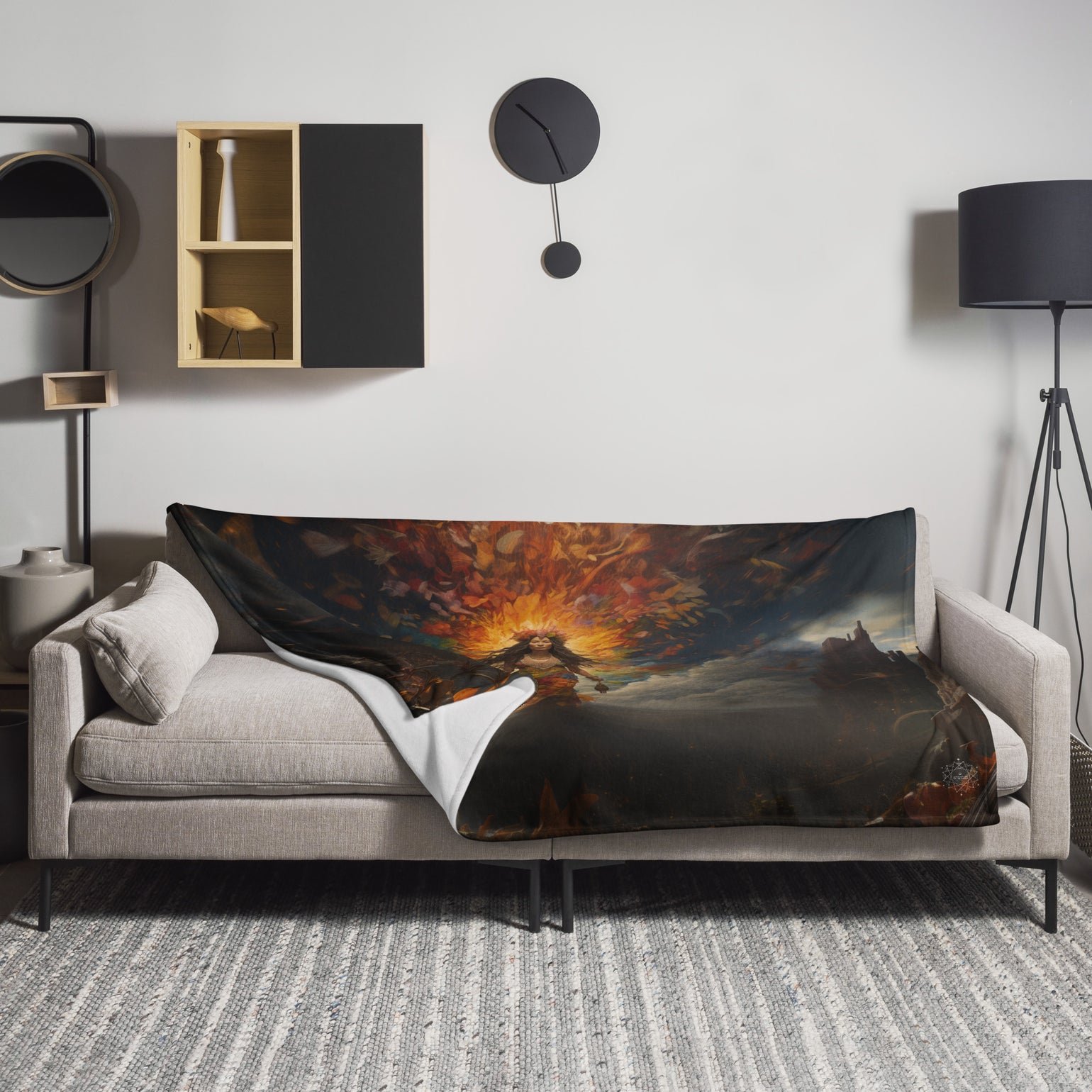Pele Goddess Throw Blanket