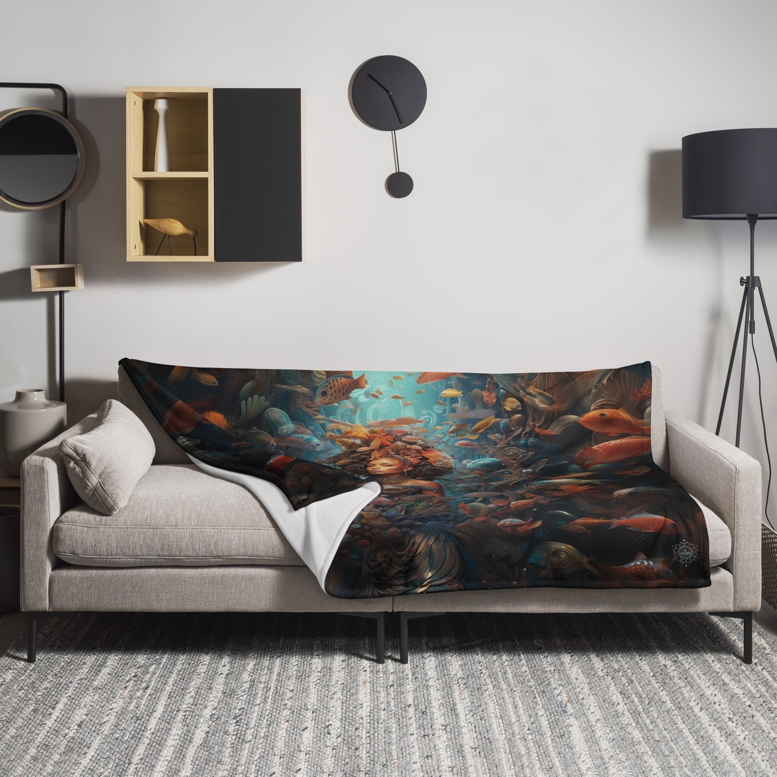 Yemoja Goddess Throw Blanket