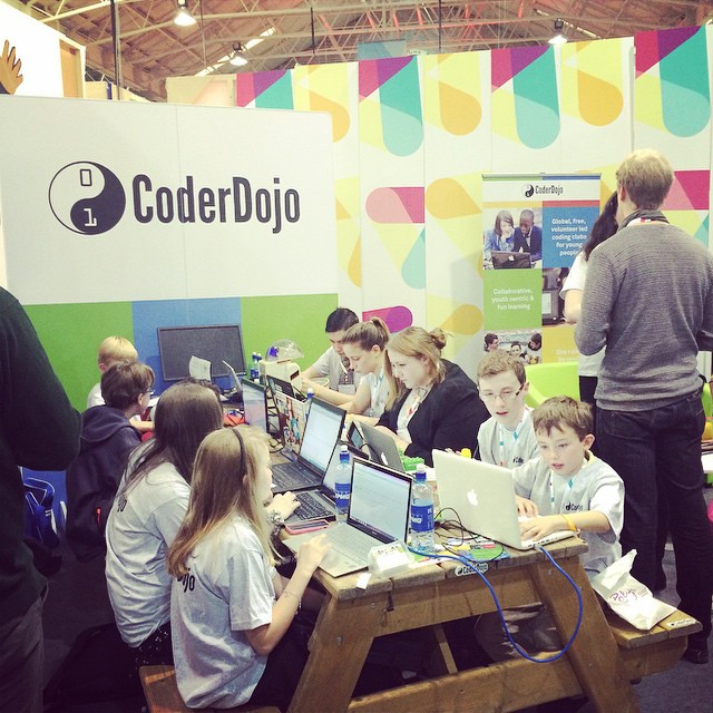 Youngsters coding at Web Summit - Coder Dojo, Dublin 2014