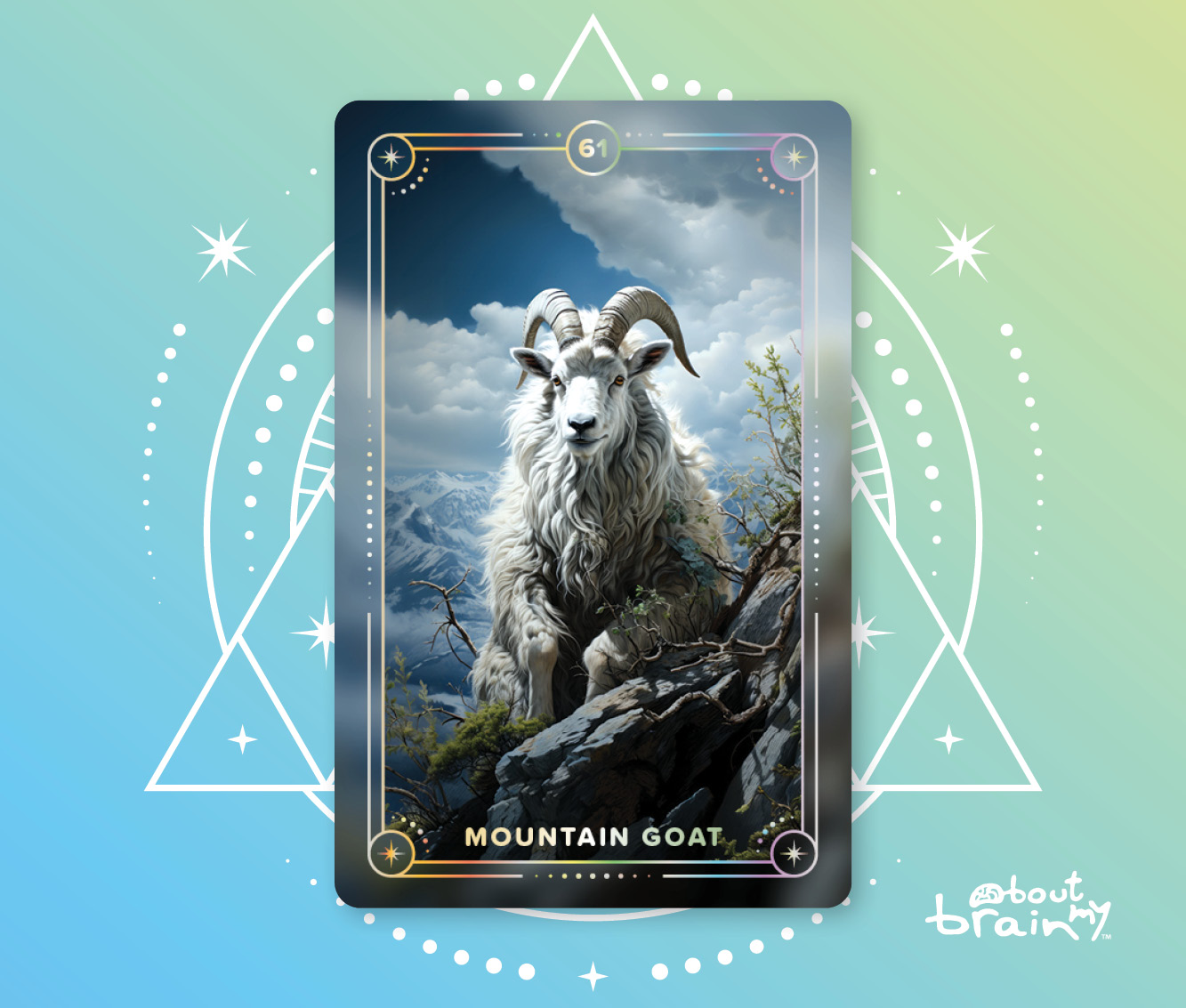 banner spirit animals about my brain institute - Mountain Goat