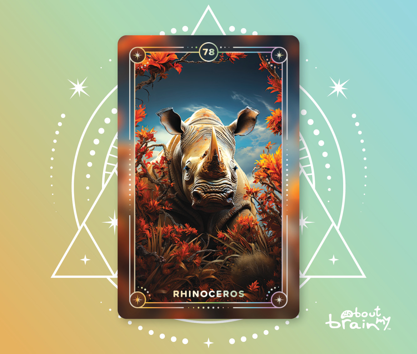 Banner Spirit Animals About My Brain Institute - Rhinoceros