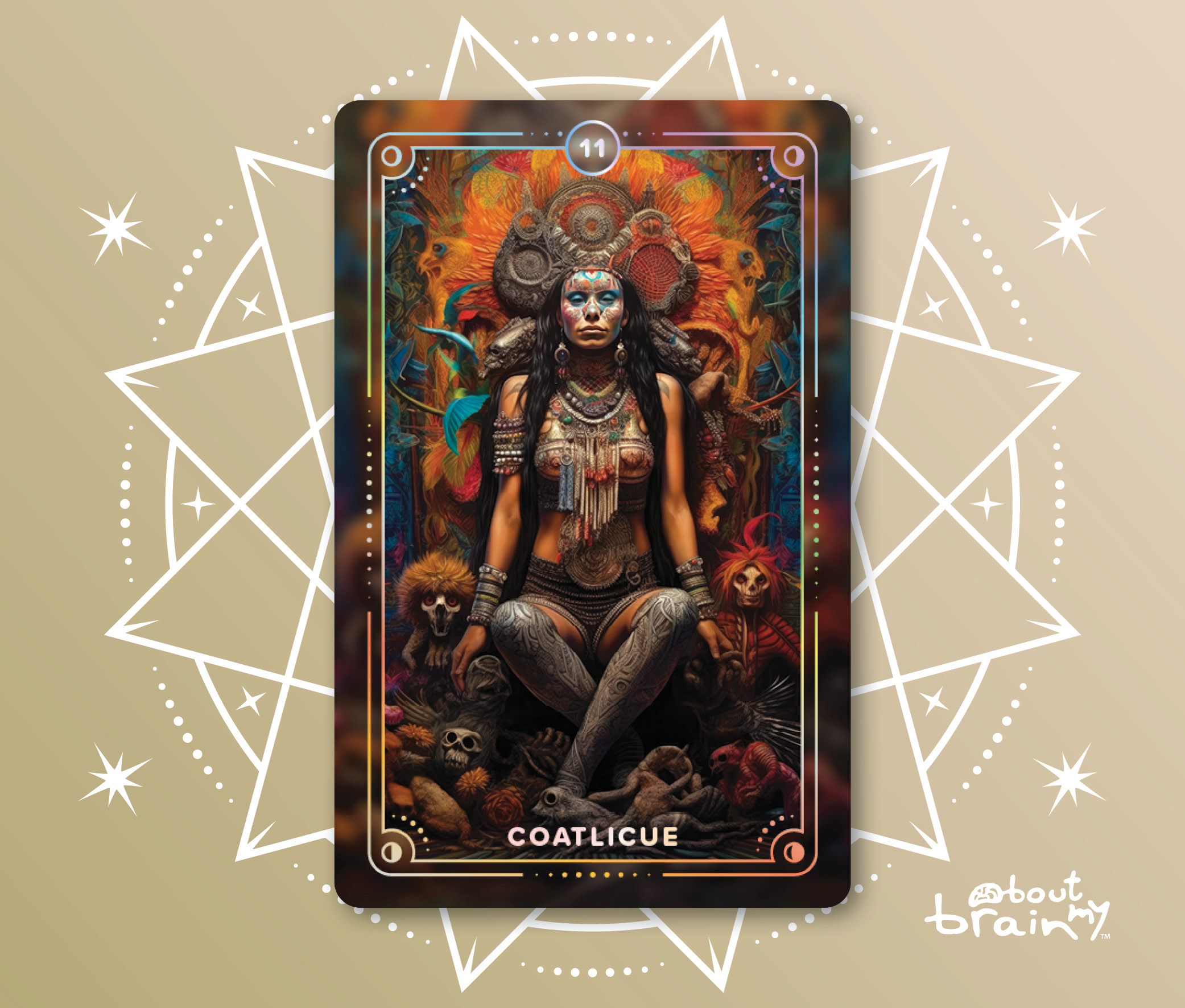 Banner Goddesses Of The World About My Brain Institute - Coatlicue
