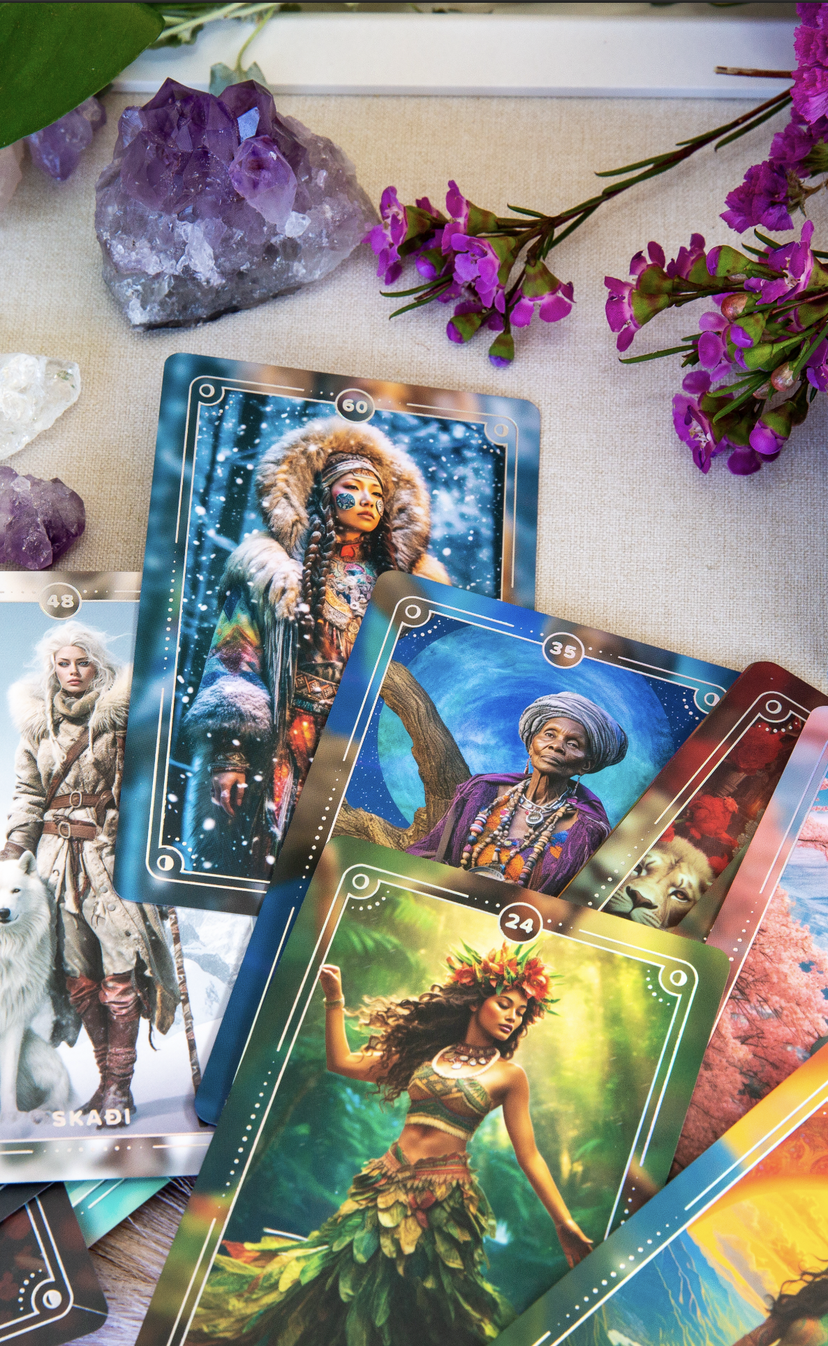 About my Brain Oracle Card Deck: Goddesses of the World